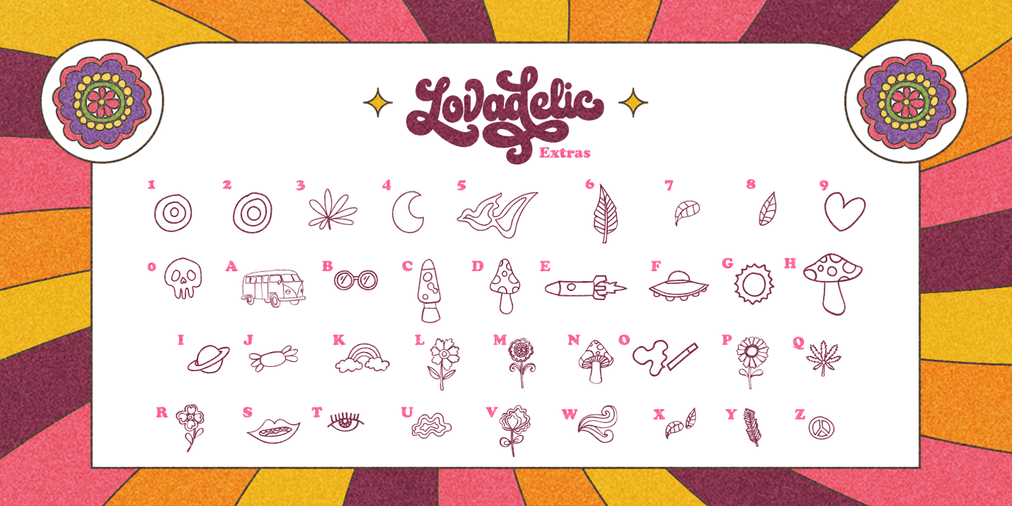 Example font Lovadelic #3